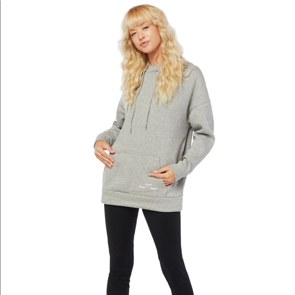 Lazypants Grey Hoodie XS Sweatshirt Plush Hooded Loungewear NWT Womens Cozy